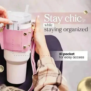Stanley PU Leather Water Bottle Sleeve - Bear Hugs