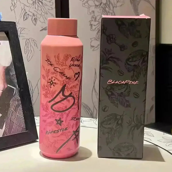 Starbucks Black Pink Graffiti Thermos (591 ml) - Bear Hugs