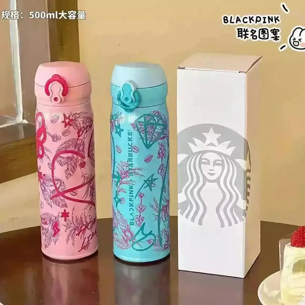 Starbucks Black Pink Graffiti Thermos (591 ml) - Bear Hugs