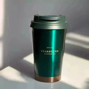 Starbucks Dark Green & Gold Thermos Mug (380 ml) - Bear Hugs