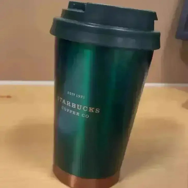 Starbucks Dark Green & Gold Thermos Mug (380 ml) - Bear Hugs