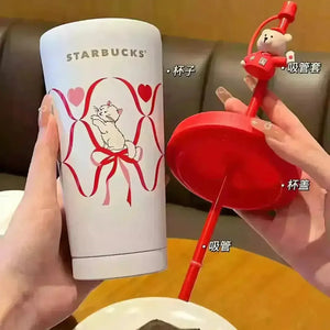 Starbucks Star Series Cat Straw Mug (550 ml) - Bear Hugs