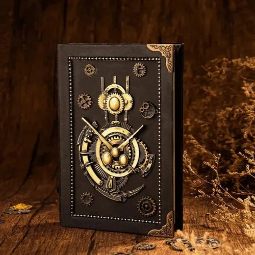 Steampunk Style Mechanical Notebook - Bear Hugs