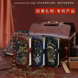Steampunk Style Mechanical Notebook - Bear Hugs