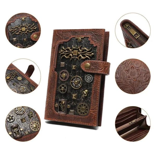 Steampunk Style Mechanical Notebook - Bear Hugs