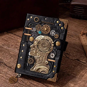Steampunk Style Mechanical Notebook - Bear Hugs