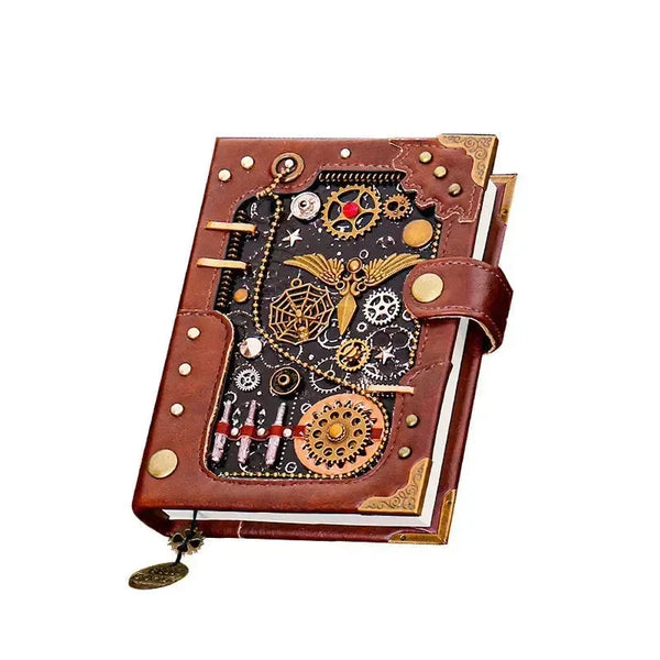 Steampunk Style Mechanical Notebook - Bear Hugs