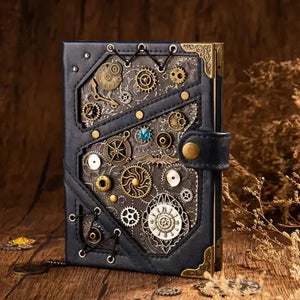 Steampunk Style Mechanical Notebook - Bear Hugs
