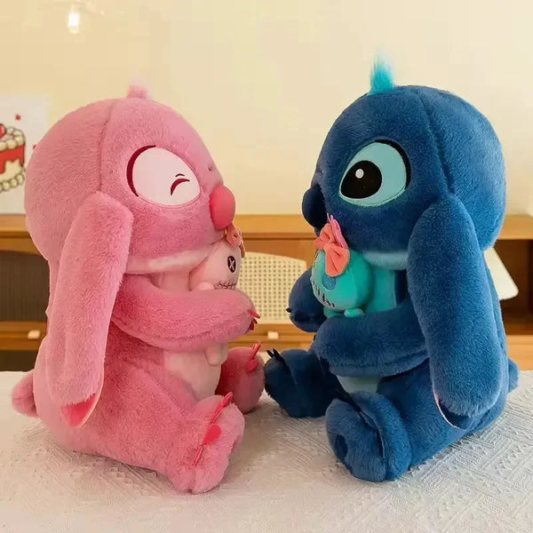 Stitch Holding Bow Doll Plush Toy - Bear Hugs