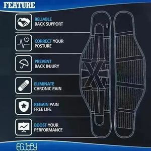 Str8 Lower Back Support Belt - Bear Hugs