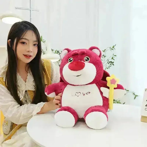 Strawberry Love Bear Plushie - Bear Hugs