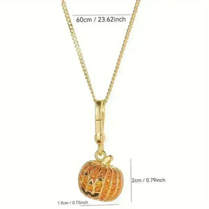 Stylish Halloween Pumpkin Pendant - Bear Hugs