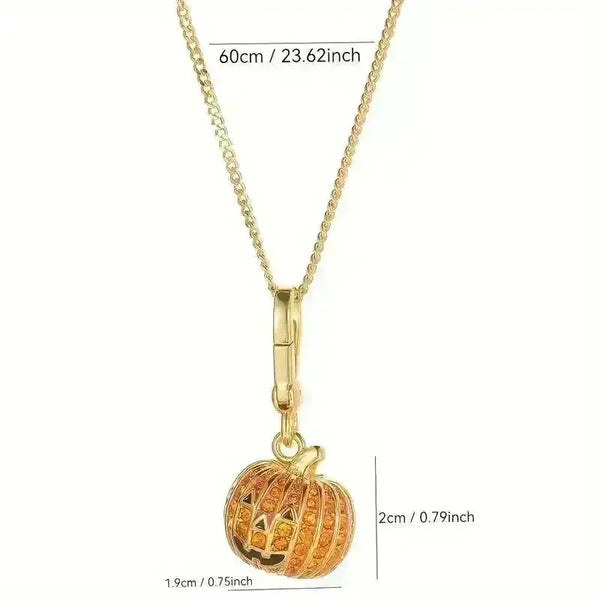 Stylish Halloween Pumpkin Pendant - Bear Hugs