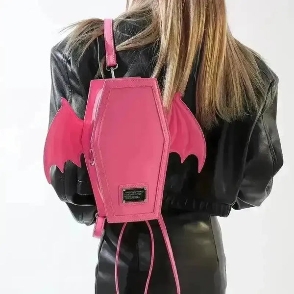 Stylish Winged Coffin Bag - Bear Hugs
