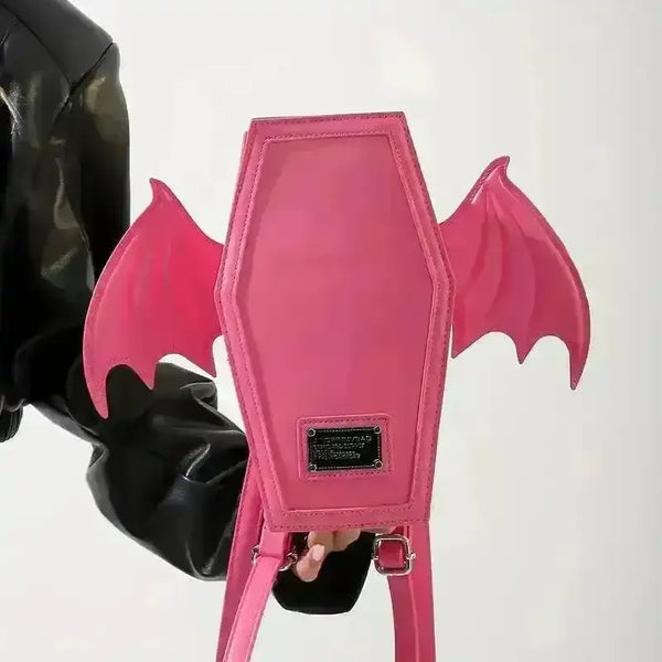 Stylish Winged Coffin Bag - Bear Hugs