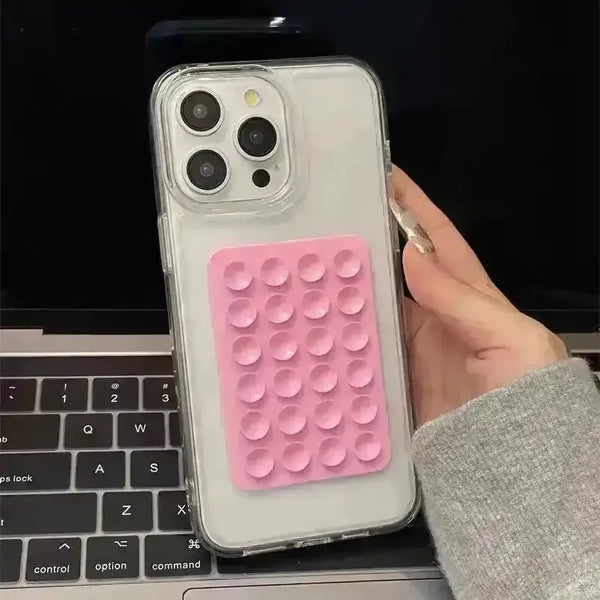 Suction Cup Transparent Case (For iPhones) - Bear Hugs