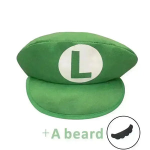 Super Mario Bros Cosplay Cap & Moustache - Bear Hugs