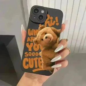 Ted Bear Silicon Phone Case (For iPhones) - Bear Hugs