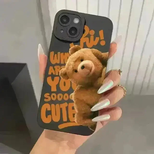 Ted Bear Silicon Phone Case (For iPhones) - Bear Hugs
