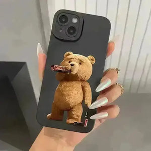 Ted Bear Silicon Phone Case (For iPhones) - Bear Hugs
