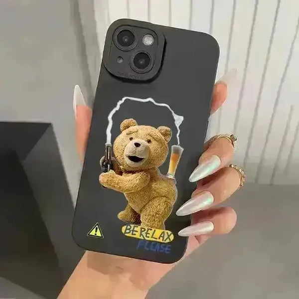 Ted Bear Silicon Phone Case (For iPhones) - Bear Hugs