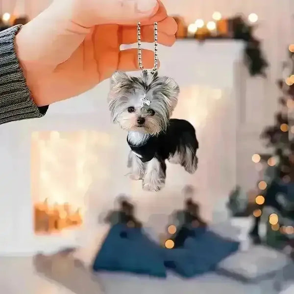 Terrier Pup 3D Keychain - Bear Hugs