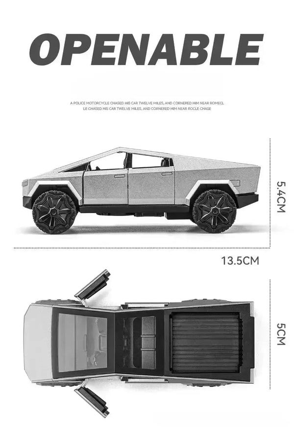 Tesla Cybertruck Diecast 1:36 Scale Model - Bear Hugs