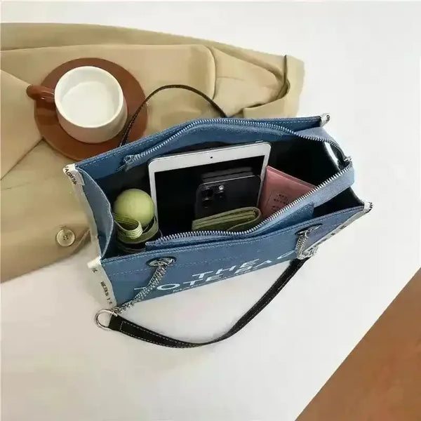 The Denim Tote Bag - Bear Hugs