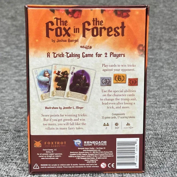 The Fox in The Forest Card Game - Bear Hugs