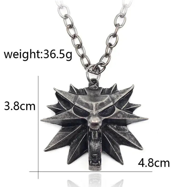 The Witcher Glowing Wolf LED Pendant - Bear Hugs