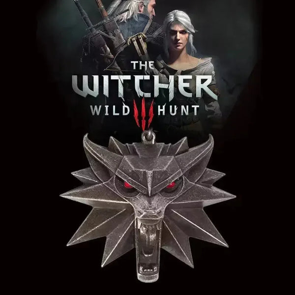 The Witcher Glowing Wolf LED Pendant - Bear Hugs