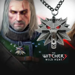 The Witcher Glowing Wolf LED Pendant - Bear Hugs