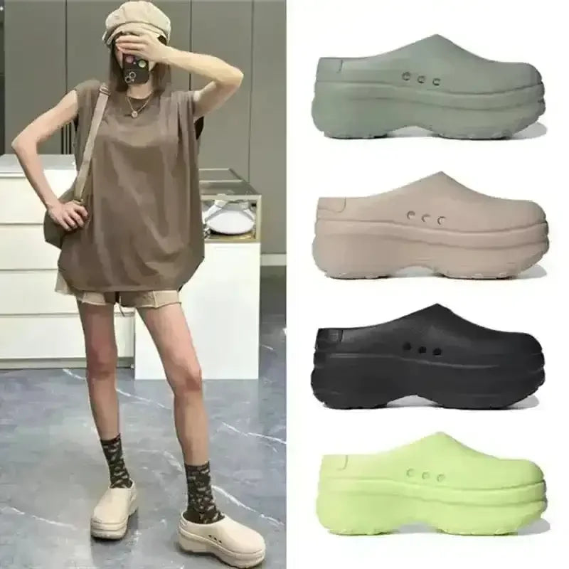 Thick-Soled EVA Muller Clogs - Bear Hugs