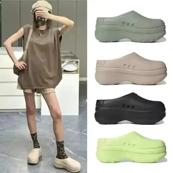 Thick-Soled EVA Muller Clogs - Bear Hugs