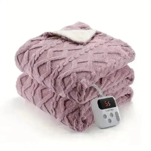 Thick Tufted Sherpa Electric Heated Blanket - Bear Hugs