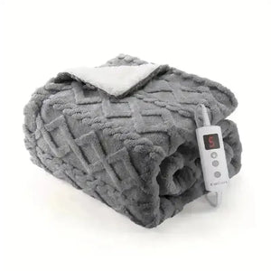 Thick Tufted Sherpa Electric Heated Blanket - Bear Hugs