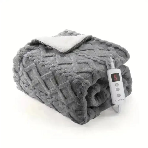 Thick Tufted Sherpa Electric Heated Blanket - Bear Hugs