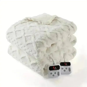 Thick Tufted Sherpa Electric Heated Blanket - Bear Hugs