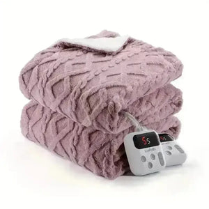 Thick Tufted Sherpa Electric Heated Blanket - Bear Hugs