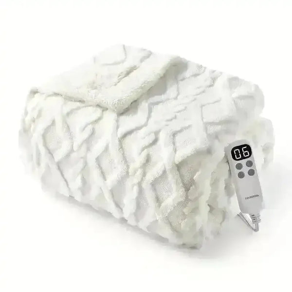 Thick Tufted Sherpa Electric Heated Blanket - Bear Hugs