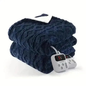 Thick Tufted Sherpa Electric Heated Blanket - Bear Hugs