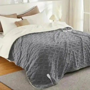 Thick Tufted Sherpa Electric Heated Blanket - Bear Hugs