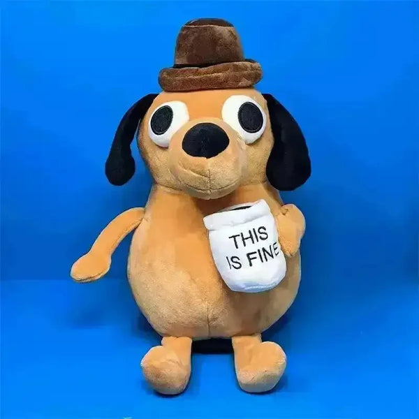 This is Fine Meme Dog Plushie (25 cm) - Bear Hugs