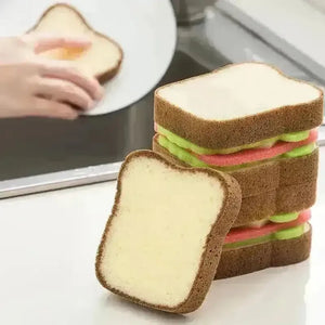 Toast Sandwich Dishwashing Sponge Scrub Wipe - Bear Hugs