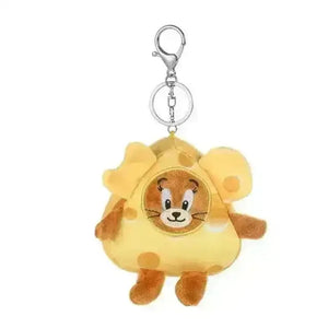Tom & Jerry Cheese Block Plush Keychain - Bear Hugs