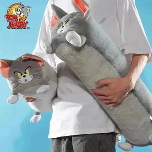Tom & Jerry Long Flattened Plush Pillow - Bear Hugs
