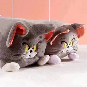 Tom & Jerry Long Flattened Plush Pillow - Bear Hugs