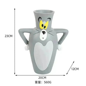 Tom Cat Shaped Novelty Cartoon Vase - Bear Hugs