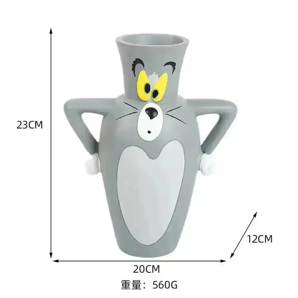 Tom Cat Shaped Novelty Cartoon Vase - Bear Hugs