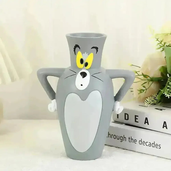 Tom Cat Shaped Novelty Cartoon Vase - Bear Hugs